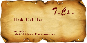 Tick Csilla névjegykártya